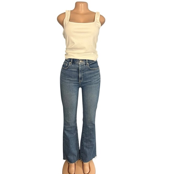 Loft High Rise The Slim Flare Jeans - Picture 1 of 8